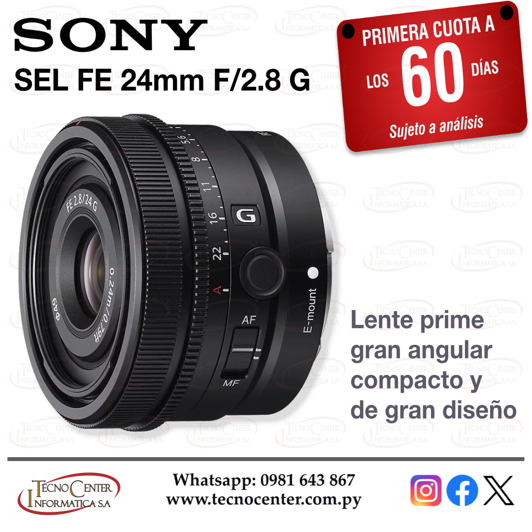 Lente Sony SEL FE 24mm. F/2.8 G